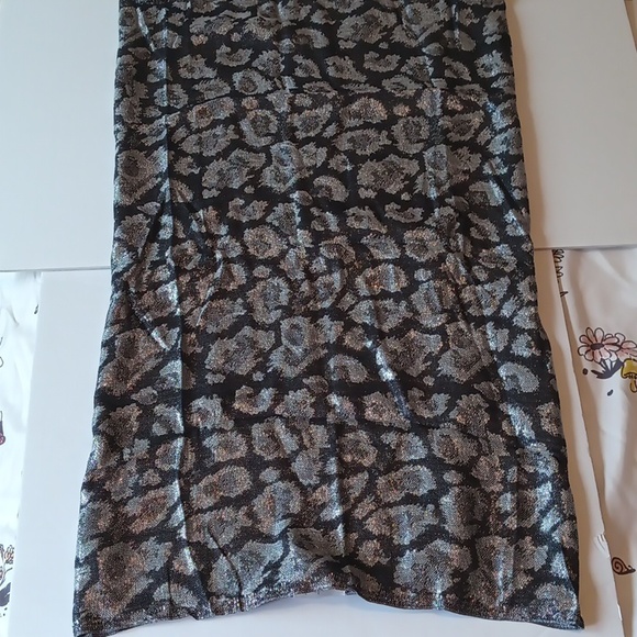 Charming Charlie's black and silver circle scarf. - Picture 8 of 9